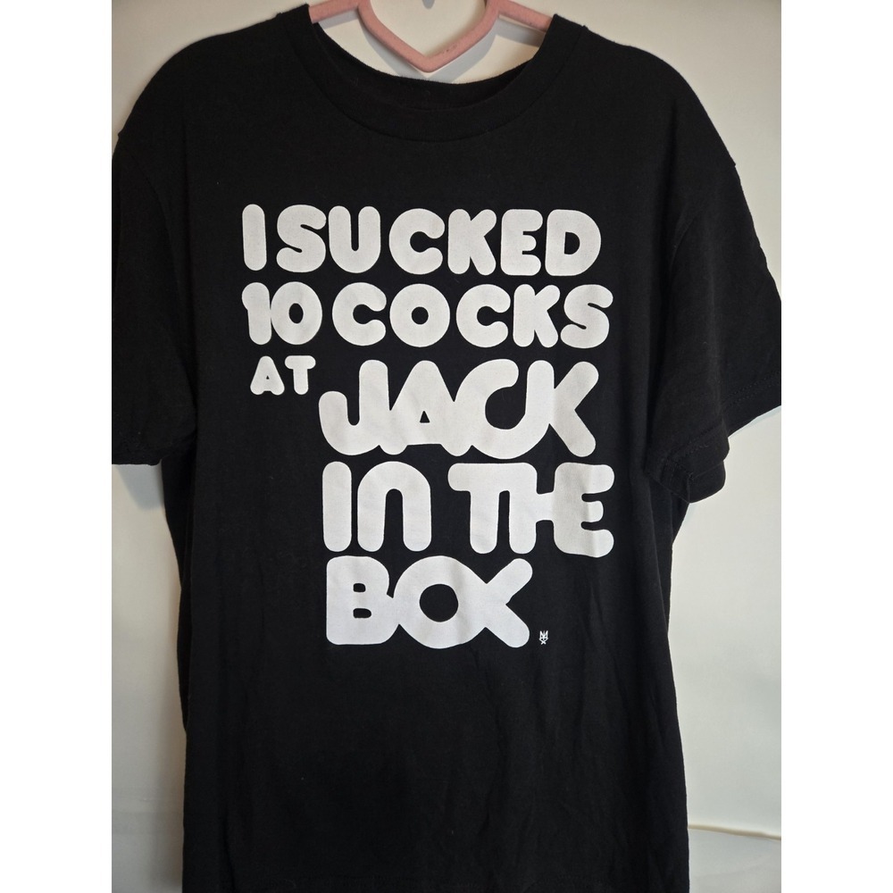 Methsyndicate Secret Shirt I Sucked 10 Jack In The Box Size Medium Comedy Humor